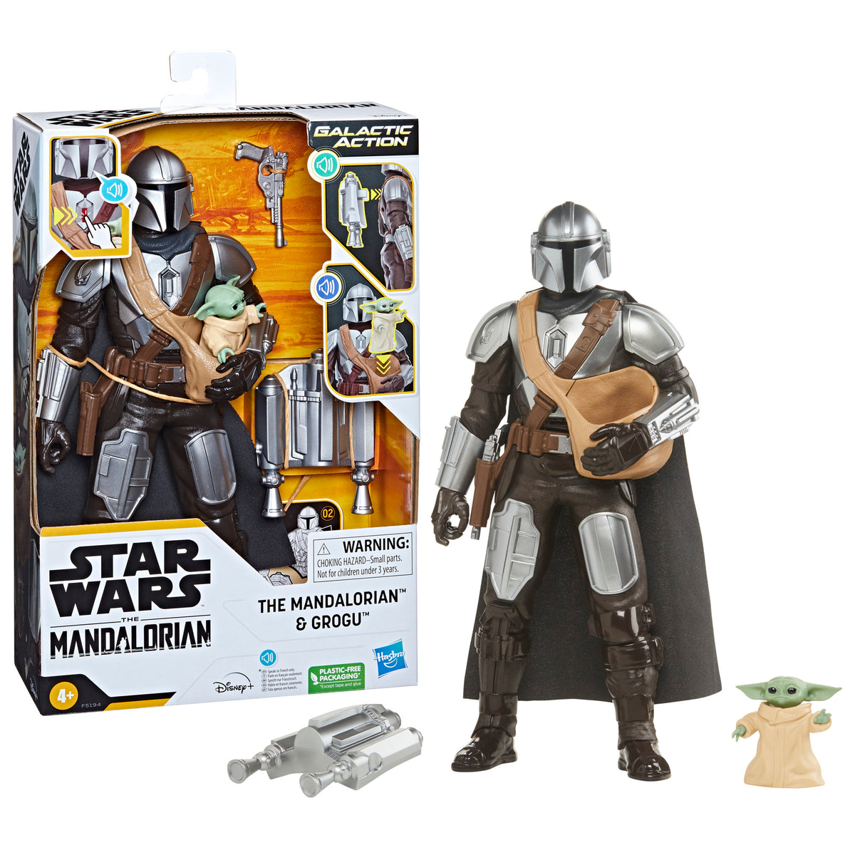 Figurines Star Wars The Mandalorian Grogu - Pack de 2 - HASBRO