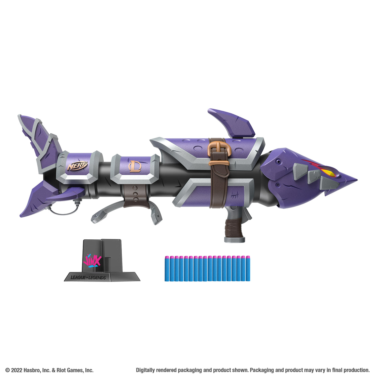 Nerf LMTD League of Legends Jinx Fishbones Blaster – Hasbro Pulse - UK