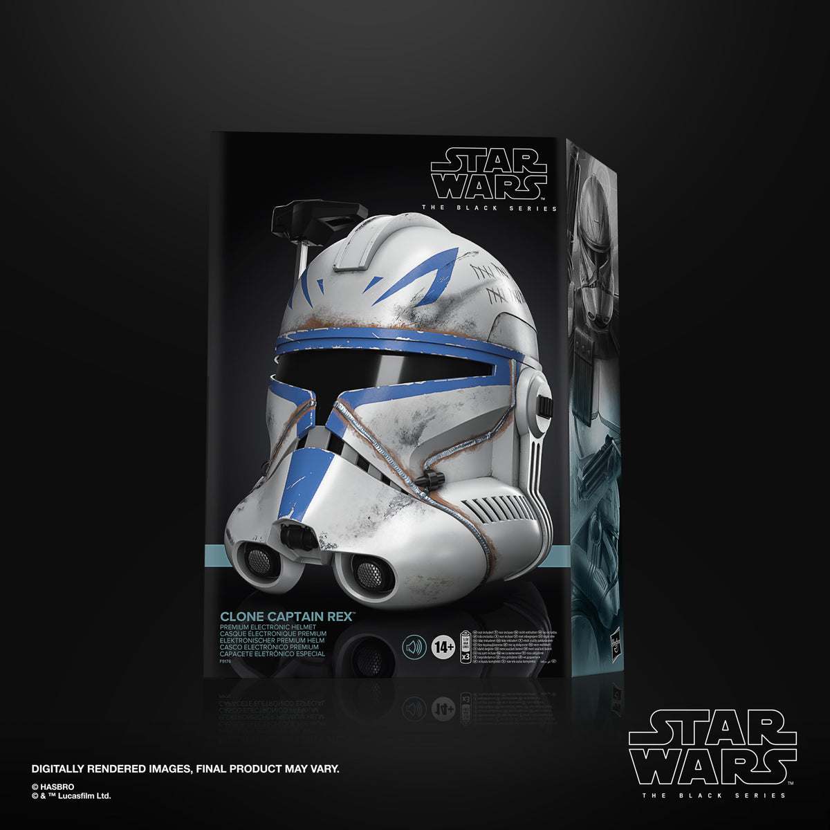 PREORDER* Star Wars Black Series Premium Electronic Helmet:​​​​​​​ CLONE  CAPTAIN REX by Hasbro