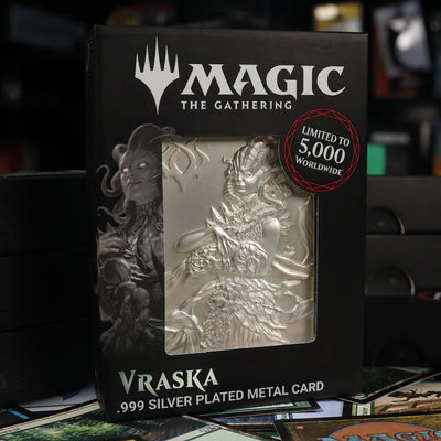 Magic the Gathering Limited Edition .999 Silver Plated Vraska Metal Collectible - Presale