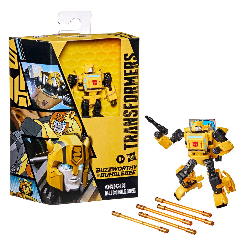 Transformers Buzzworthy Bumblebee War for Cybertron Deluxe Origin Bumblebee
